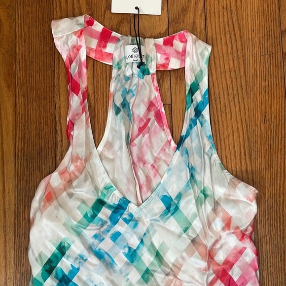 Chloe Kristyn Jessica Cami Sleeveless Blouse Colorful Women's Small NWT - Picture 3 of 6